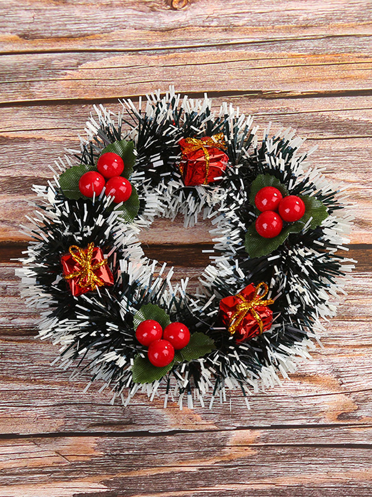 Hanging Christmas Wreaths On Shop Windows And Doors