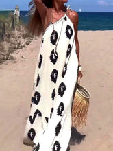 Carregar imagem no visualizador da galeria, Sunshine Ethnic Print One Shoulder Loose Maxi Dress