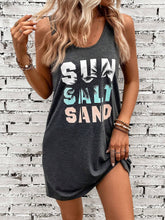 Carregar imagem no visualizador da galeria, Summer U Neck Letter Printed Casual Comfortable Vest Dress