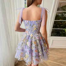 Load image into Gallery viewer, Embroidery Floral Corset Dress