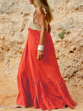 Carregar imagem no visualizador da galeria, Seaside Vacation V-Neck Halterneck Maxi Dress