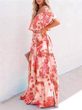 Load image into Gallery viewer, Printed Wrap Maxi Dress