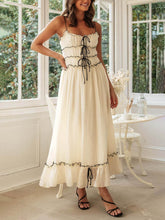 Load image into Gallery viewer, Elegant Off-Shoulder Strap Patchwork Dress