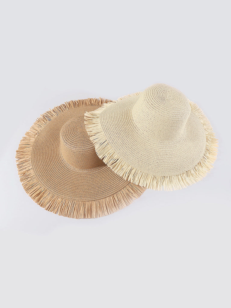 Raw Brim Straw Hat