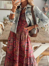 Carregar imagem no visualizador da galeria, Bohemian Waisted Floral Print Dress