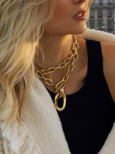 Carregar imagem no visualizador da galeria, Stylish Geometric Multi-Layered Chain Collarbone Necklace