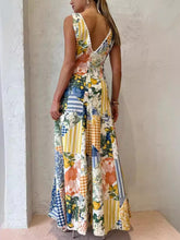 Carica l&#39;immagine nel visualizzatore di Gallery, Casual Printed Sleeveless Large V-Neck Dress