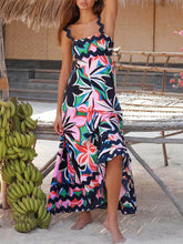 Load image into Gallery viewer, Printed Suspender Maxi Dress