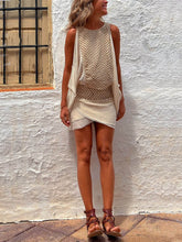 Carica l&#39;immagine nel visualizzatore di Gallery, Ethnic Print Knit Panel Loose Tank