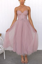 Load image into Gallery viewer, Modern-day Princess Chiffon Suspenders Party Maxi Dress