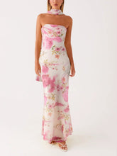 Load image into Gallery viewer, Digital print backless dress