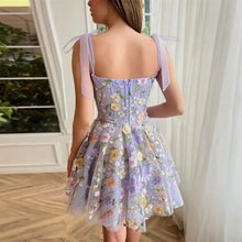 Load image into Gallery viewer, Embroidery Floral Corset Dress