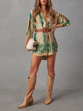 Load image into Gallery viewer, Never Too Late Boho Print Long Sleeve Mini Dress