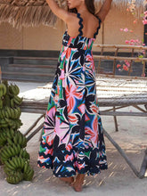 Load image into Gallery viewer, Printed Suspender Maxi Dress