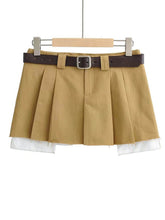 Carregar imagem no visualizador da galeria, Raw Edge Pleated A-Line Skirt