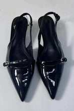 Load image into Gallery viewer, Pointed Toe Buckle Slingback High Heels