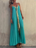 Halter Neck Casual Resort Maxi Dress