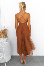 Load image into Gallery viewer, Modern-day Princess Chiffon Suspenders Party Maxi Dress