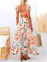 Load image into Gallery viewer, Summer Printed Top And Wrap Skirts Set