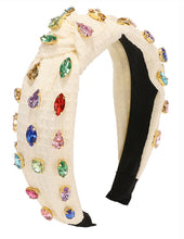 Load image into Gallery viewer, Pink Multi Color Rhinestone Headband