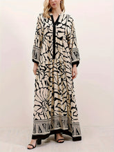 Indlæs billede til gallerivisning Printed lantern sleeves loose dress