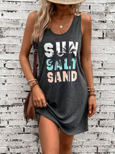 Carica l&#39;immagine nel visualizzatore di Gallery, Summer U Neck Letter Printed Casual Comfortable Vest Dress