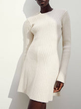 Load image into Gallery viewer, Knitted Hollow Mini Dress