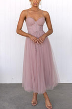 Load image into Gallery viewer, Modern-day Princess Chiffon Suspenders Party Maxi Dress
