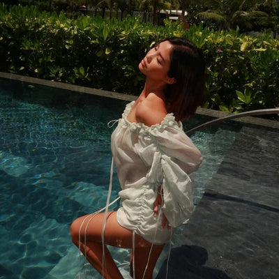 Ash Off Shoulder Mini Dress