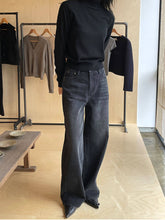 Lataa kuva Galleria-katseluun, High Waist Wide Leg Jeans