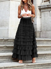 Load image into Gallery viewer, Mesh Layered Cake Skirt