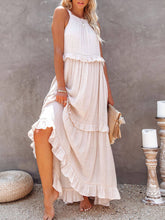 Lataa kuva Galleria-katseluun, Irregular Cake Sleeveless Maxi Dress