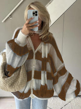 Carica l&#39;immagine nel visualizzatore di Gallery, Cozy Stripe Sweater Cardigan