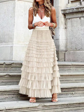 Load image into Gallery viewer, Mesh Layered Cake Skirt