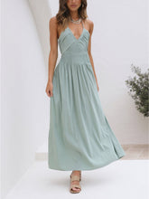 Load image into Gallery viewer, Back Cutout Flowy Maxi Dress