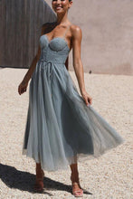 Load image into Gallery viewer, Modern-day Princess Chiffon Suspenders Party Maxi Dress