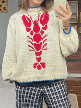 画像をギャラリービューアに読み込む, Funny Lobster Crew Neck Sweater