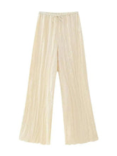 Carica l&#39;immagine nel visualizzatore di Gallery, Sleeveless Halter Top High Waist Casual Wide Leg Trousers Suit