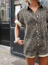 Load image into Gallery viewer, MINI CHEETAH PRINTED ROMPER