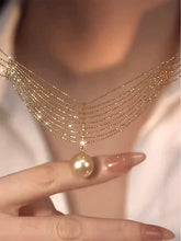 Indlæs billede til gallerivisning Pearl Collarbone Necklace