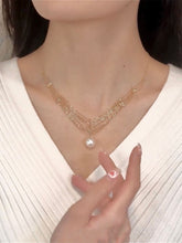 Indlæs billede til gallerivisning Pearl Collarbone Necklace