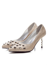 Carica l&#39;immagine nel visualizzatore di Gallery, Pointed Stud High Heels