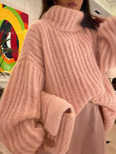 画像をギャラリービューアに読み込む, Solid Color Long Sleeve Sweater