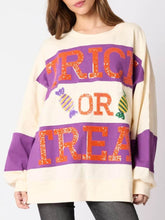 Laden Sie das Bild in den Galerie-Viewer, Halloween Eve Dress Sequin Candy Pullover Sweatshirt