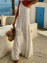 Load image into Gallery viewer, Exquisite Bohemian Lace One-shoulder Maxi Dress