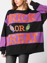 Laden Sie das Bild in den Galerie-Viewer, Halloween Eve Dress Sequin Candy Pullover Sweatshirt