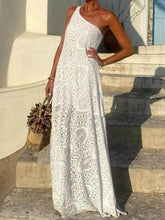 Load image into Gallery viewer, Exquisite Bohemian Lace One-shoulder Maxi Dress