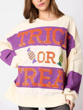 Laden Sie das Bild in den Galerie-Viewer, Halloween Eve Dress Sequin Candy Pullover Sweatshirt