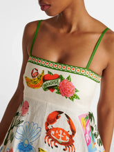 Load image into Gallery viewer, printed linen maxi dress