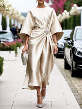 Carica l&#39;immagine nel visualizzatore di Gallery, Luxe Shimmer Satin Long Dress